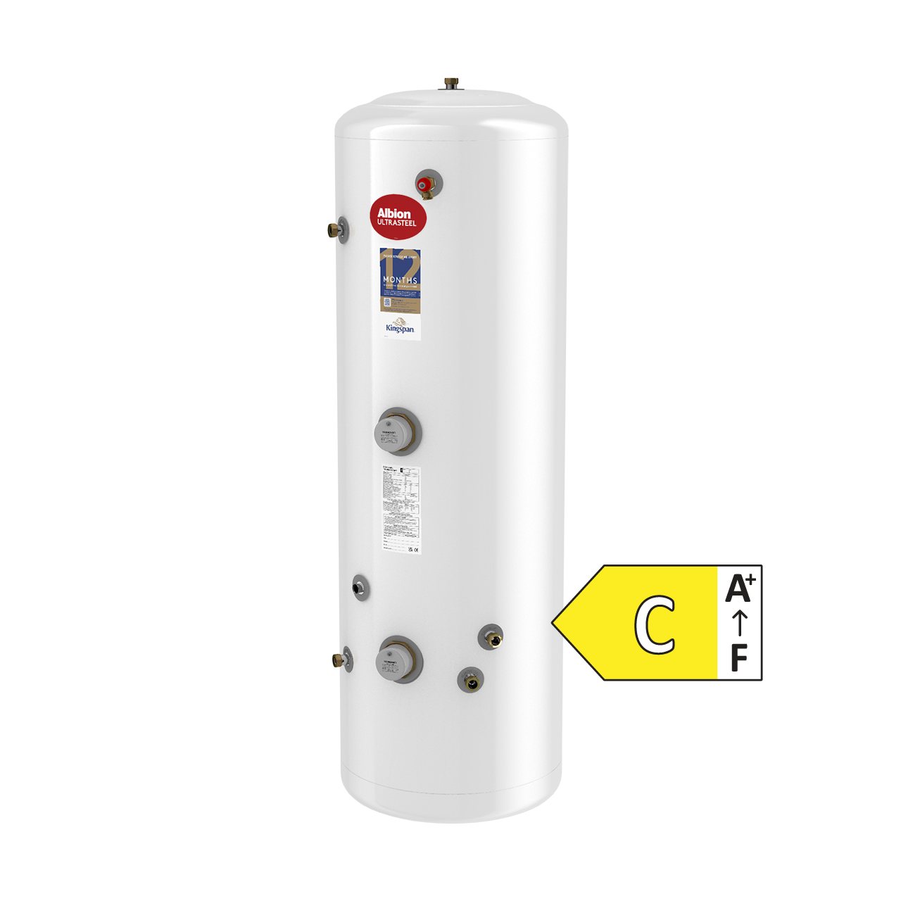 ULTRASTEEL 250L INDIRECT UNVENTED HOT WATER CYLINDER