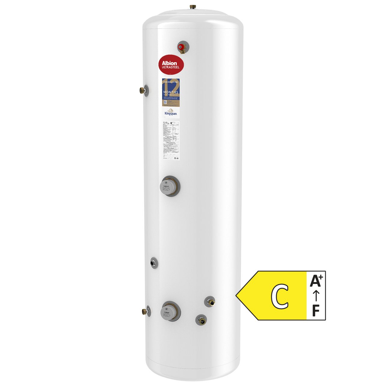 Albion Ultrasteel Horizontal Indirect Unvented Hot Water Cylinder