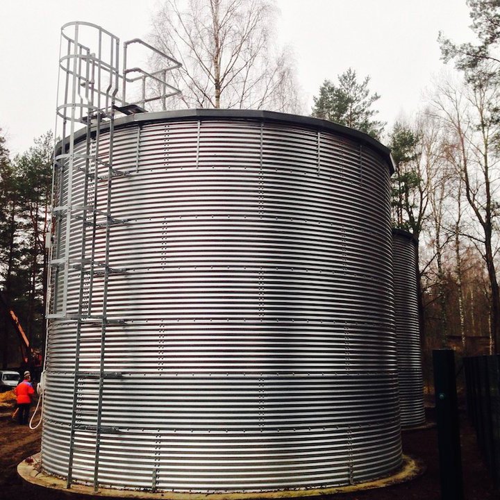 500000L GALVANISED STEEL WATER TANK Tanks IE