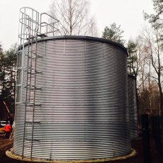 25000L GALVANISED STEEL WATER TANK