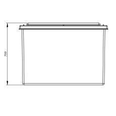 570L One Piece Insulated GRP Water Tank