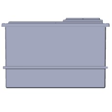 1500L One Piece Insulated GRP Water Tank