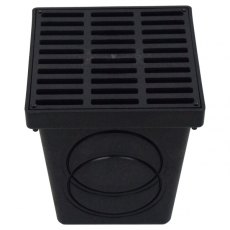 SQUARE CATCH BASIN WITH GRATE