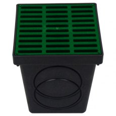 SQUARE CATCH BASIN WITH GRATE