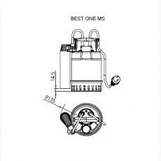 Ebara Best One MS Automatic Sump Drainage Water Pump - Float Switch - 230v