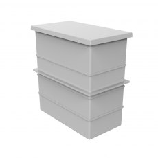 601 Litre GRP Water Tank - Two Piece Insulated