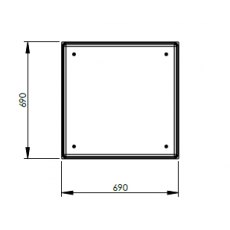 251L One Piece Insulated GRP Water Tank