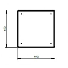 305L One Piece Insulated GRP Water Tank