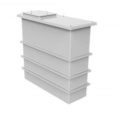 1125L One Piece Insulated GRP Water Tank
