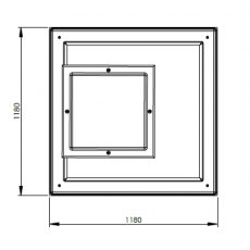 1220L One Piece Insulated GRP Water Tank