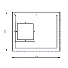 1364L One Piece Insulated GRP Water Tank