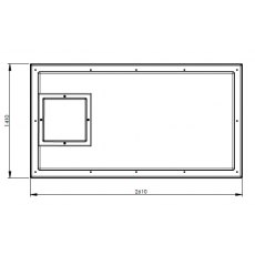 3185L One Piece Insulated GRP Water Tank