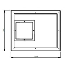 1364 Litre GRP Water Tank - Two Piece Insulated
