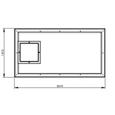 3636 Litre GRP Water Tank - Two Piece Insulated