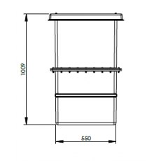 251 Litre GRP Water Tank - Two Piece Insulated