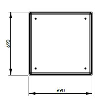 251 Litre GRP Water Tank - Two Piece Insulated
