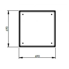 305 Litre GRP Water Tank - Two Piece Insulated