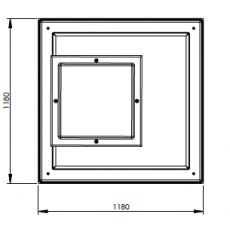 1220 Litre GRP Water Tank - Two Piece Insulated