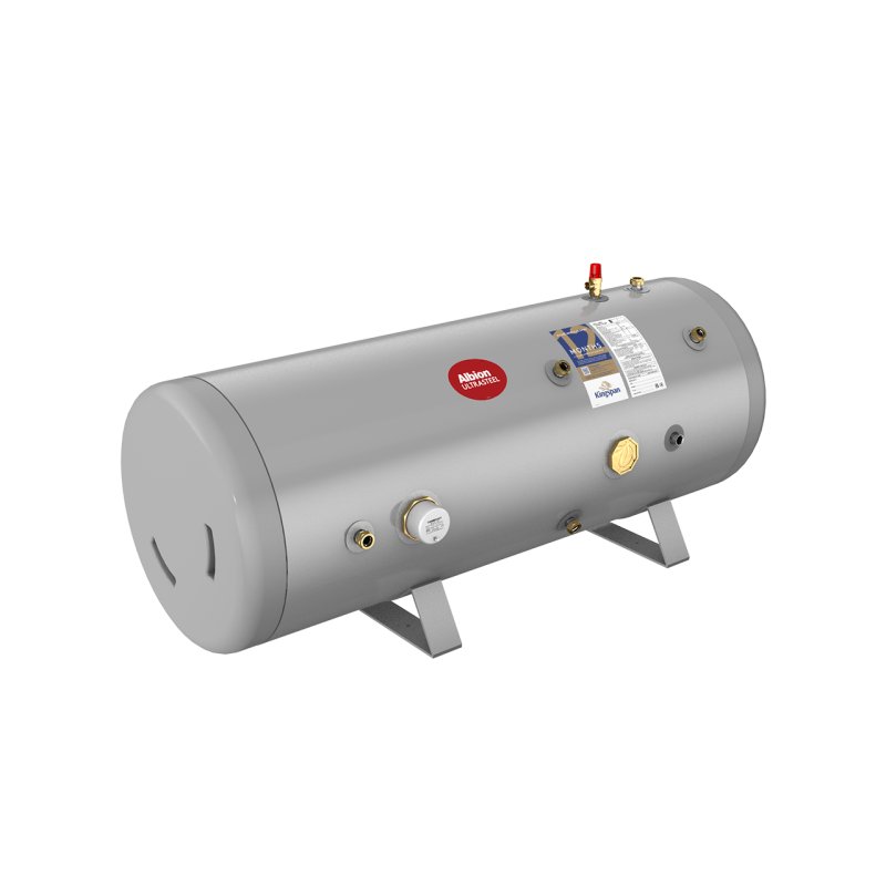 Kingspan Albion Ultrasteel ULTRASTEEL 210L INDIRECT HORIZONTAL HOT WATER CYLINDER