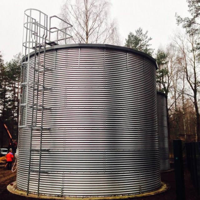 130000L GALVANISED STEEL WATER TANK Tanks IE