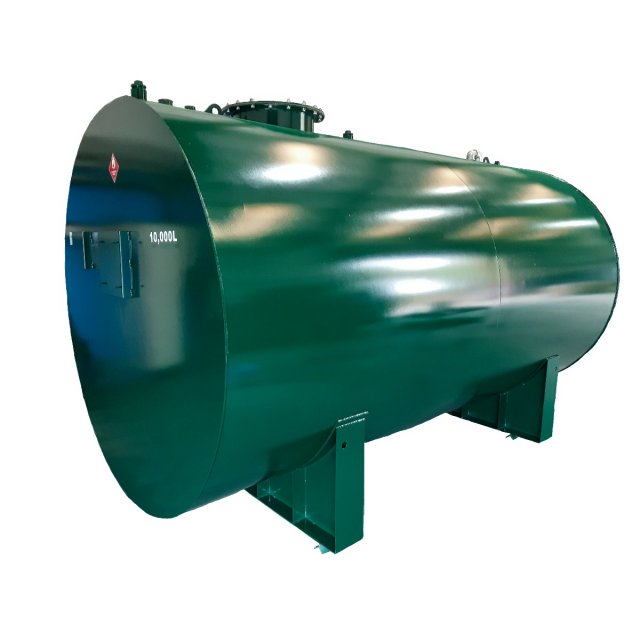 10000L CYLINDRICAL BUNDED STEEL OIL TANK