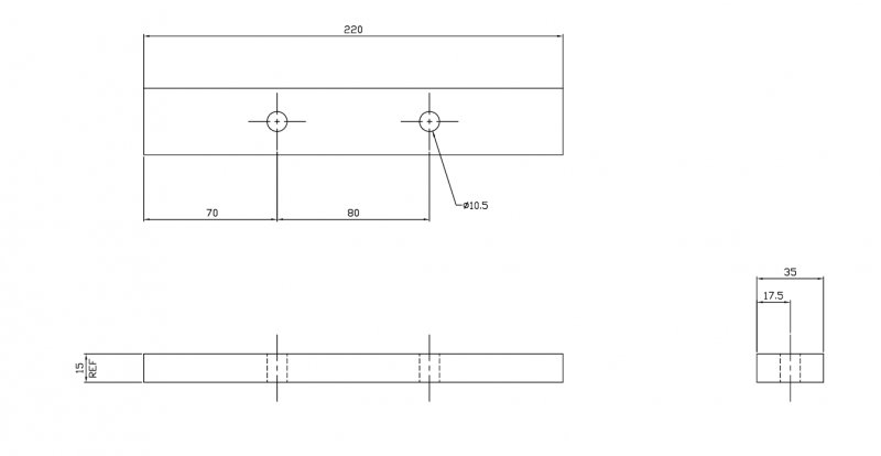 Kingspan Parts BD Metal Top Retaining Plate for Front Bearing