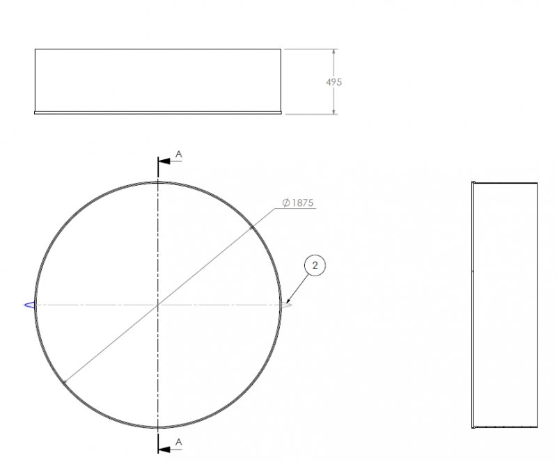 Kingspan Parts Biotec P6-P12 500mm Extension