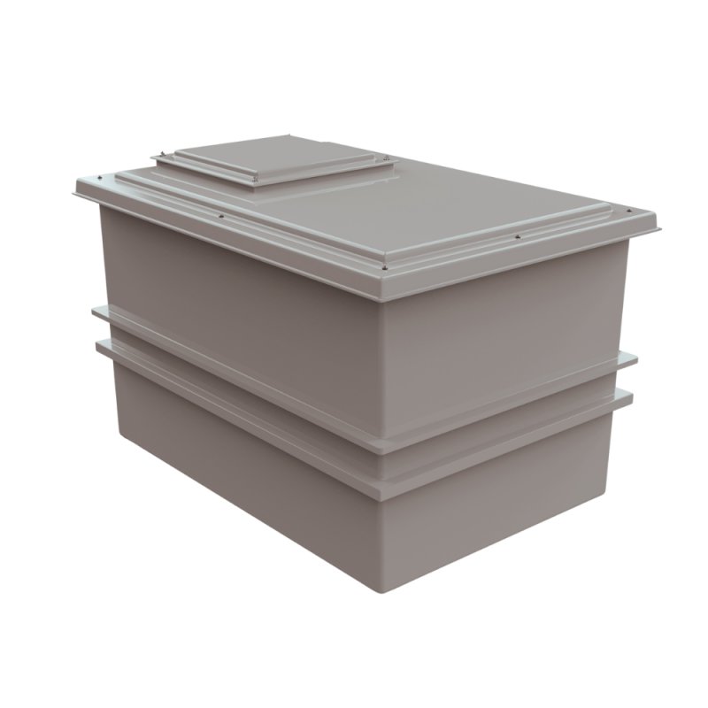 1500L Two Piece Insulated GRP Water Tank