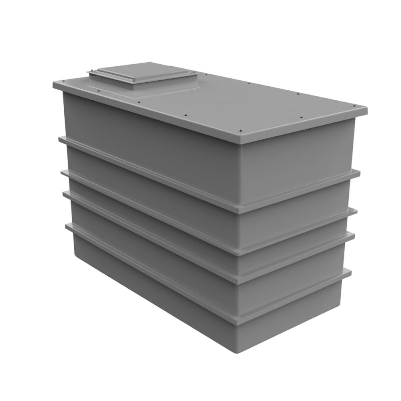 3001L Insulated Two Piece GRP water Tank