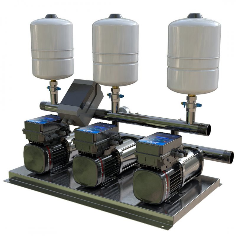 Direct Pumps & Tanks Grundfos Variable Speed Triple Booster Pump 108L/Min @ 4.5 Bar