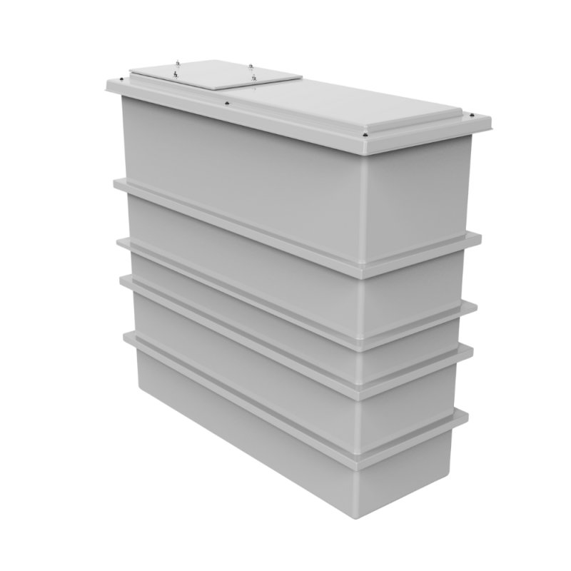 PW1125 1125L Two Piece Insulated GRP Water Tank