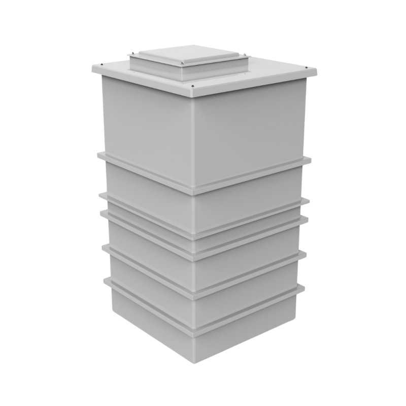2001L Two Piece Insulated GRP Water Tank