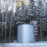 Water tank in forest