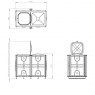 Purewater 3000 Litre GRP Sectional Water Tank, Internally Flanged Base (IFB)