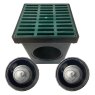 SQUARE DRAINAGE BOX WITH GRATE