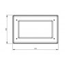 PW90 One Piece Lid Dimensions
