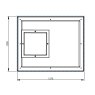 PW1364-1 Lid Dimensions